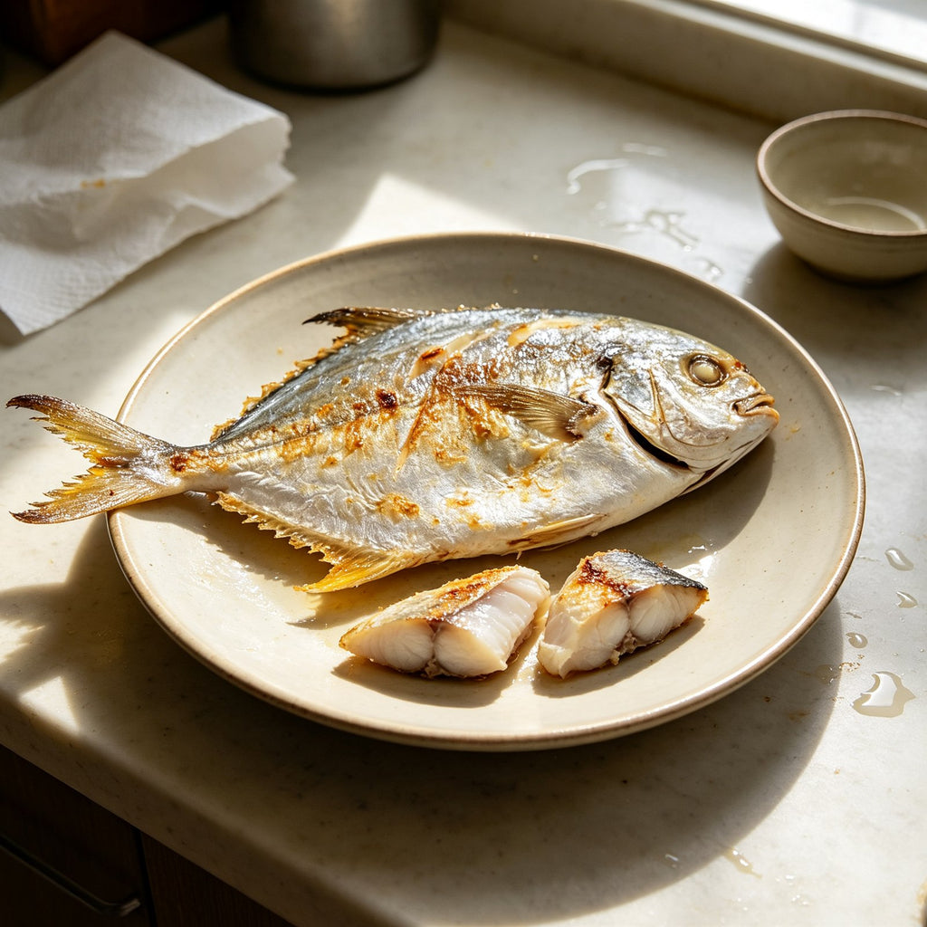 Premium Fresh Whole Silver Pomfret