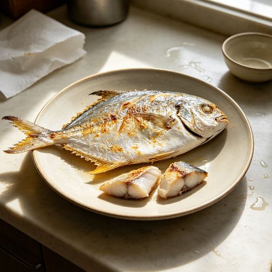 Premium Fresh Whole Silver Pomfret