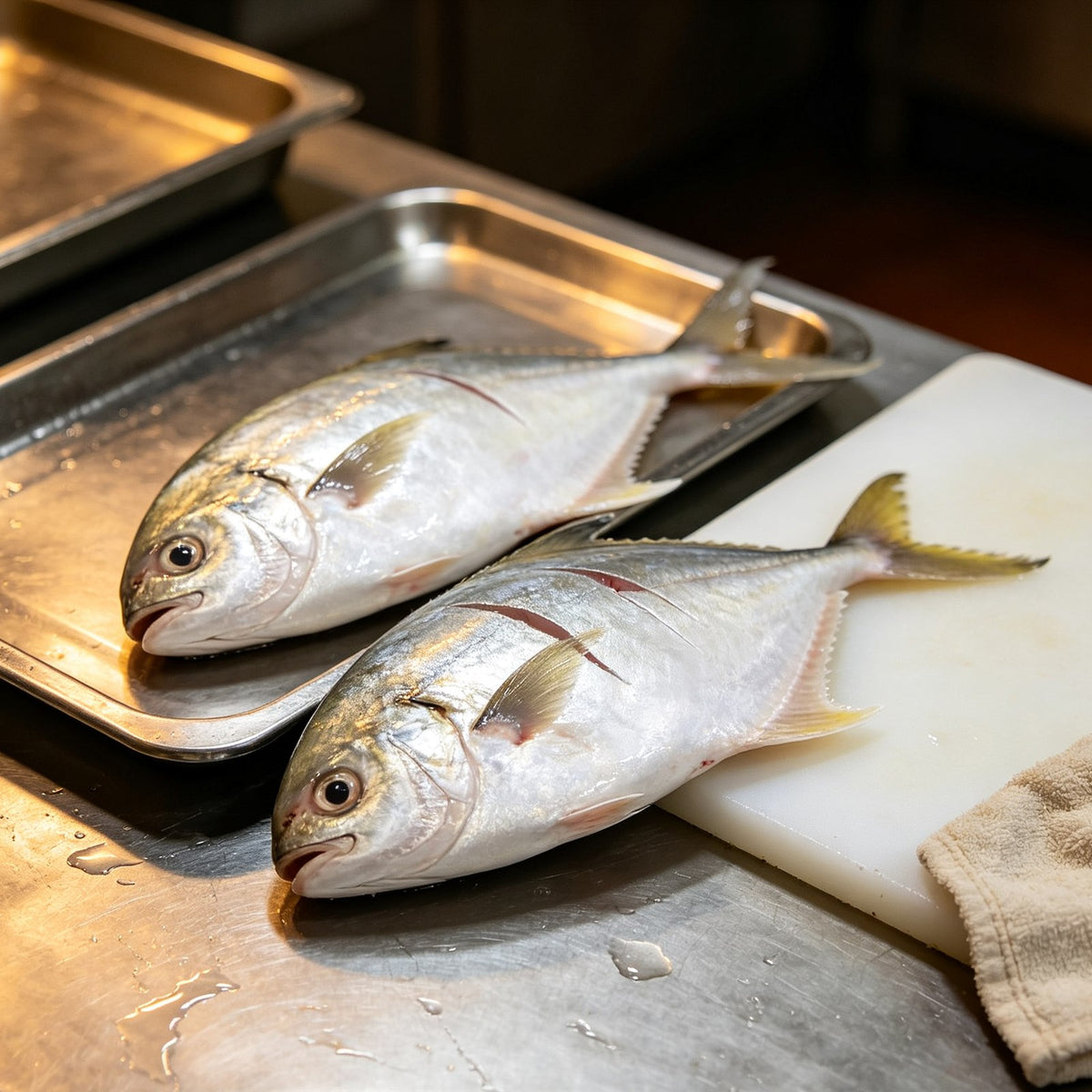 Premium Fresh Whole Silver Pomfret
