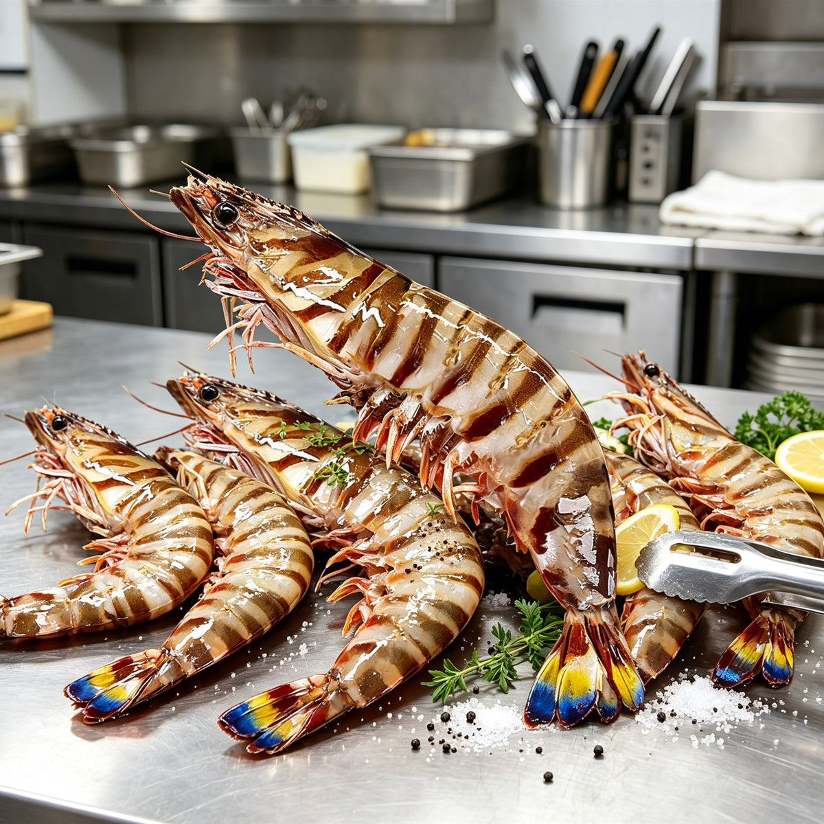 Premium Fresh Black Tiger Prawns
