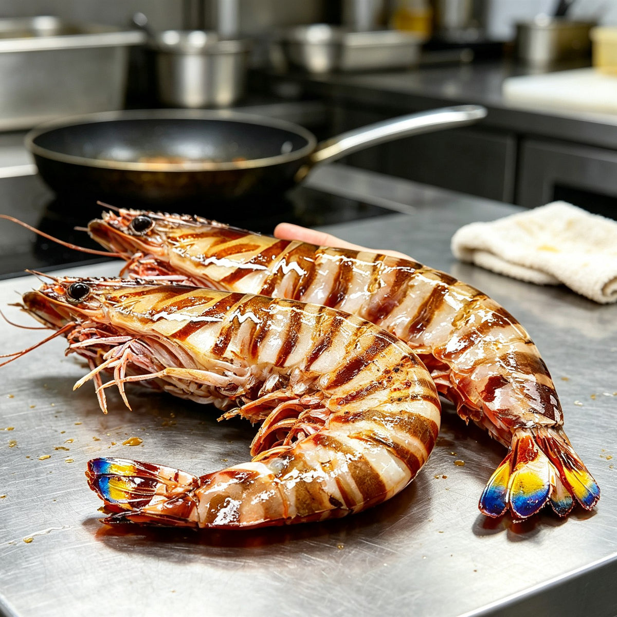 Premium Fresh Black Tiger Prawns