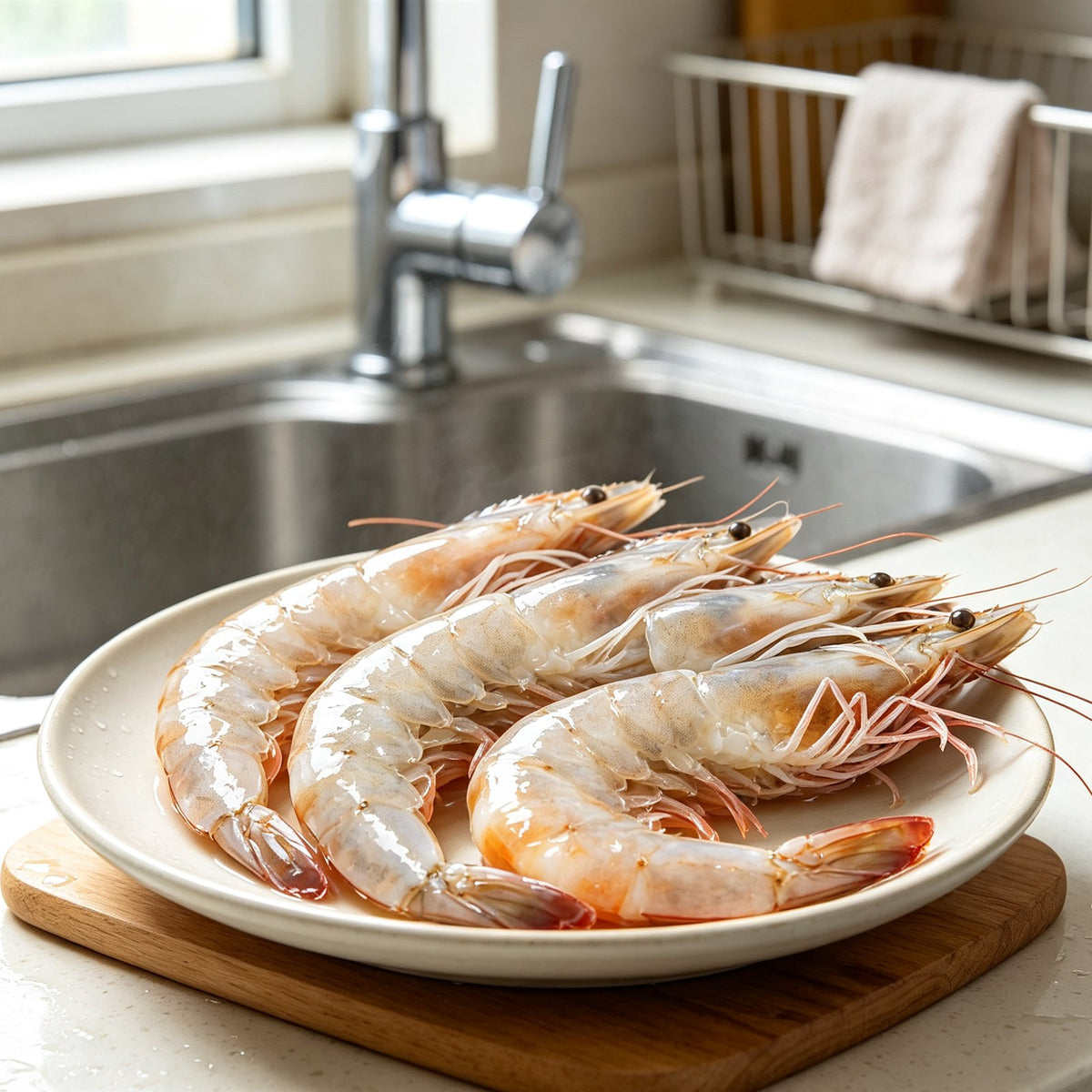 Premium Fresh Raw White Shrimp