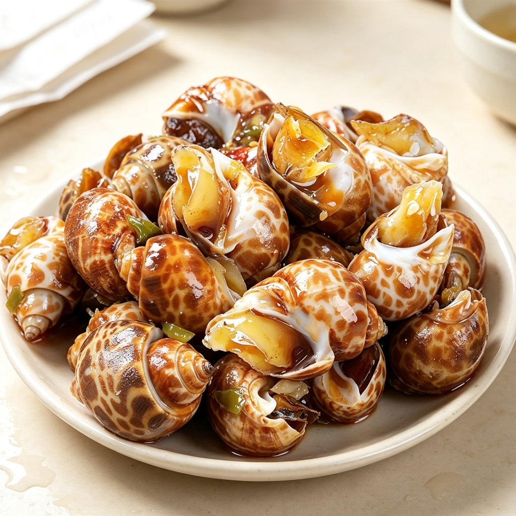 Premium Marinated Spotted Babylon Snails