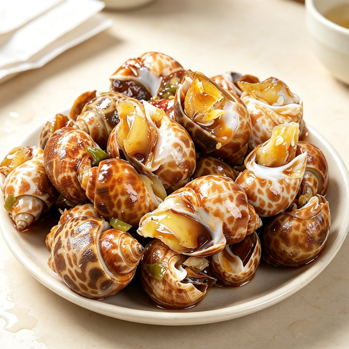 Premium Marinated Spotted Babylon Snails